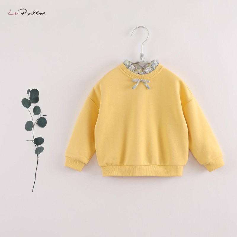 MARC&amp;JANIE Girls Sweatshirt LUFU French Series Girls Autumn Cotton Sweatshirt Kids Clothes Girls Tops Pullovers for Kids 220192
