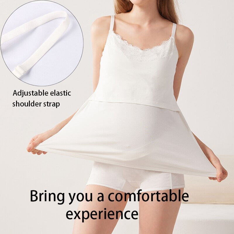 Breast-Feeding Vest Postpartum General Out Bottoming Shirt Double Layer Up Lift With Chest Cushion Cold Proof Warm Vest Winter