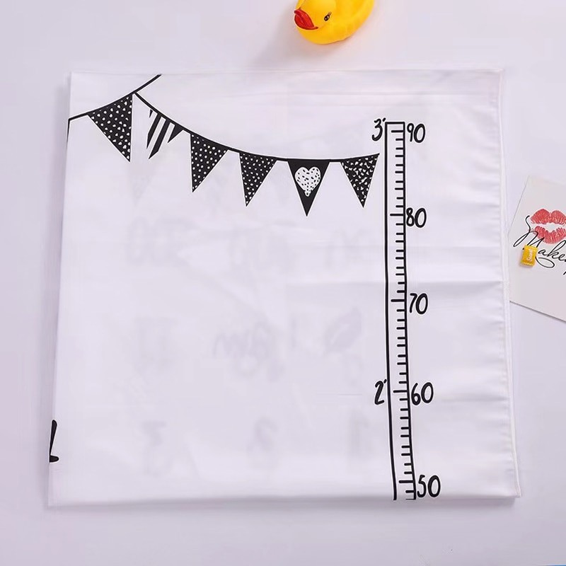 Newborn baby Monthly Growth Milestone Blanket Photography Accessories for Rug baby boy girls photography props Background Cloth