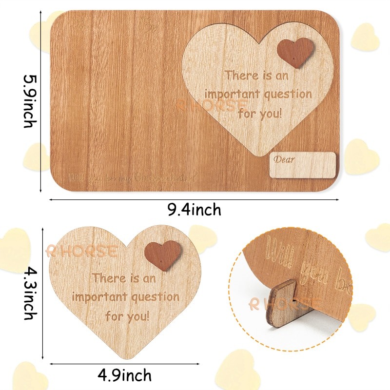 Godparents Proposal Gift Picture Frame Photocard Holder Wooden Photo Frames Baptism Christening Announcement Gift from Godchild