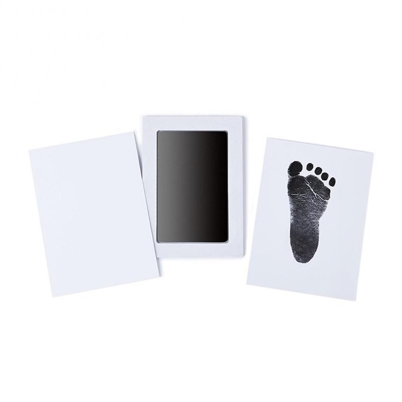 Newborn Baby Hand And Footprint Kit DIY Ink Pads Photo Frame Handprint Toddlers Souvenir Accessories Safe Clean Baby Shower Gift