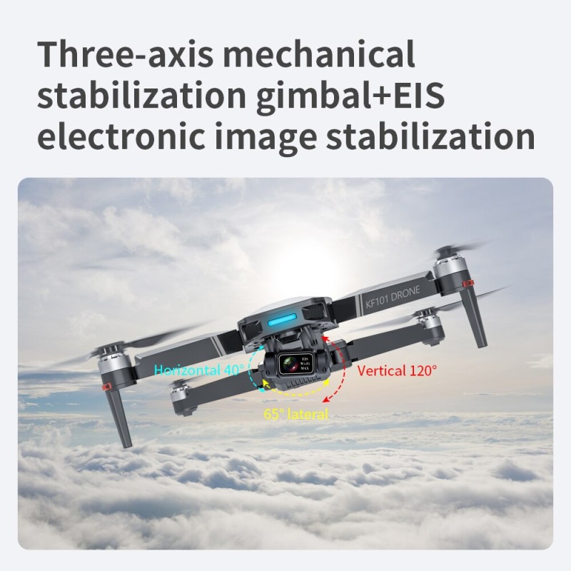 KF101 MAX 4K GPS Drone HD Camera 3-Axis Gimbal 5G WIFI RC Helicopter Brushless Professional Quadcopter Camera Drone