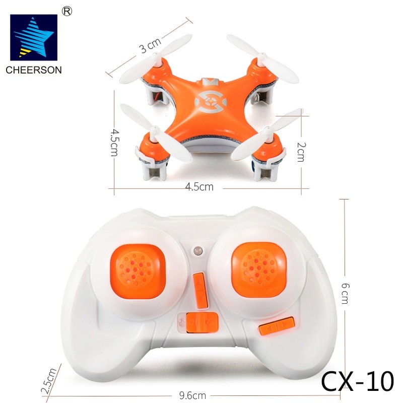 Cheerson CX10 CX-10 Mini 4CH 2.4G RC Remote Control Drone Quadcopter Helicopter LED CX 10 Mini Done Toys Gift For Children Gift