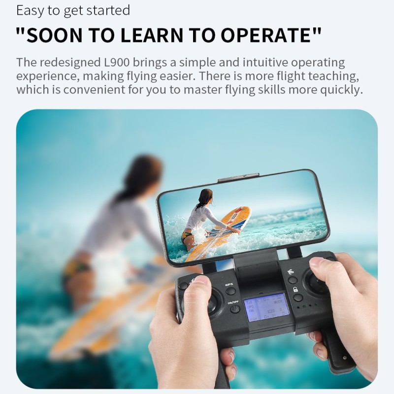 L900 PRO 4K GPS Drone With Camera Brushless Motor 5G FPV Quadcopter 1.2km 25min RC Helicopter Dual Camera 250g Drone