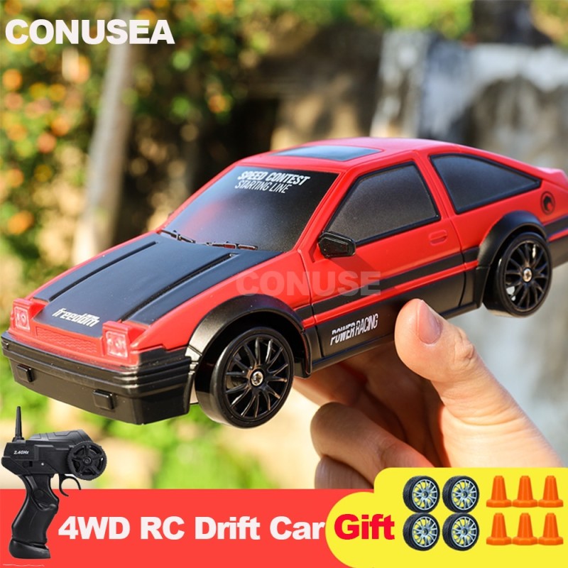 1/24 RC Drift CAR 4WD 2.4GRemote Control Car High speed Racing Cars Vehicle Electric Machine AE86 GTR Model Children's Toys boys