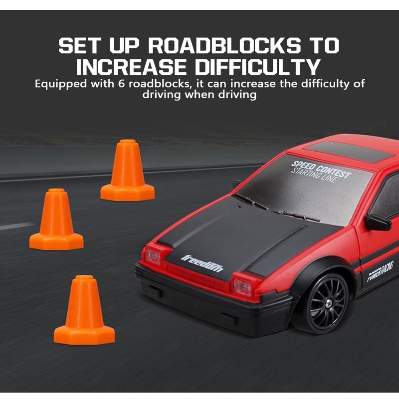 1/24 RC Drift CAR 4WD 2.4GRemote Control Car High speed Racing Cars Vehicle Electric Machine AE86 GTR Model Children's Toys boys