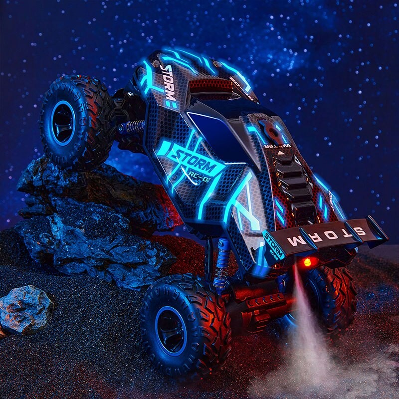 Paisible 4WD Rock Crawler Electric Spray RC Car Smoke Exaust Remote Control Toys For Boys Machine On Radio Control 4x4 Drive
