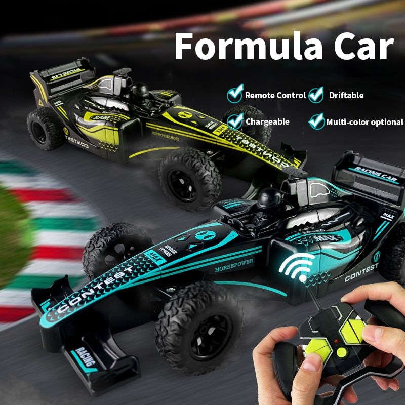 F1 RC Car Formula Remote Control Vehicle Toy Rechargeable Moving Racing High-Speed Drifting Sports Car Toys for Boys Kids Gifts