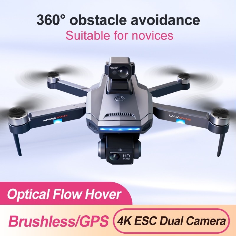 New XYRC K918 MAX GPS Drone 4K Professional Obstacle Avoidance 8K DualHD Camera Brushless Foldable Quadcopter RC Distance 1200M