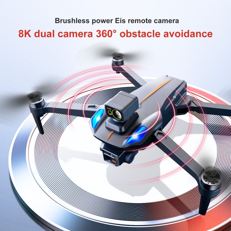 XKJ K911 MAX GPS Drone 4K Professional Obstacle Avoidance 8K DualHD Camera Brushless Motor Foldable Quadcopter RC Distance 1200M