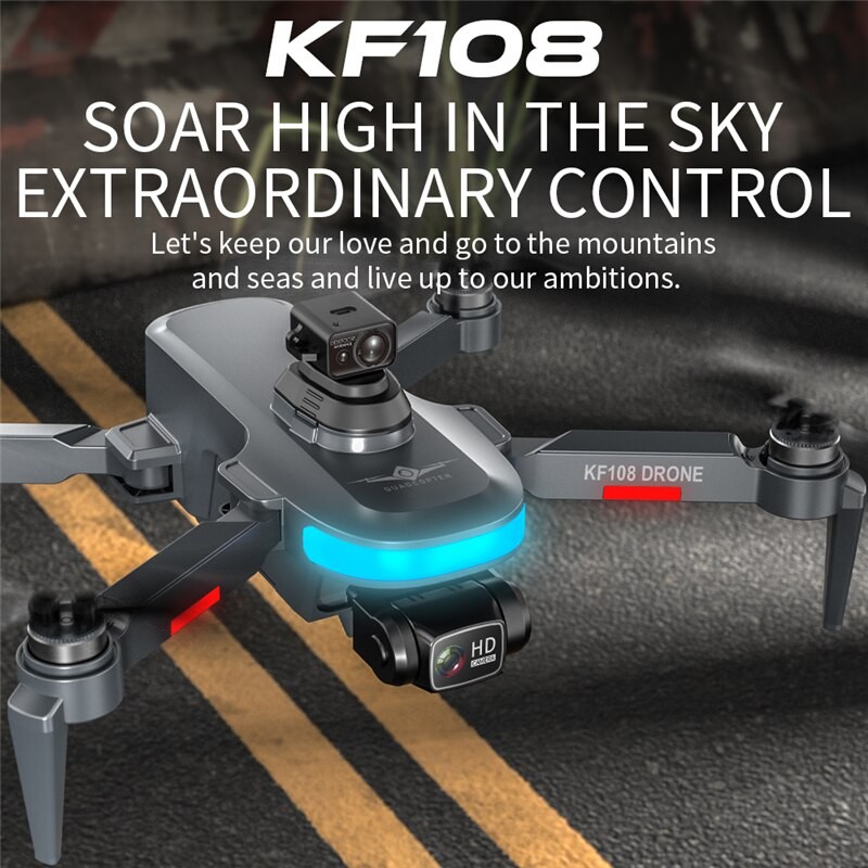 KF108 MAX 5G WIFI GPS RC Drone 4K Profesional HD Camera Aerial Photo UAV 360Ã‚Â° Obstacle Avoidance Brushless Quadcopter Toys