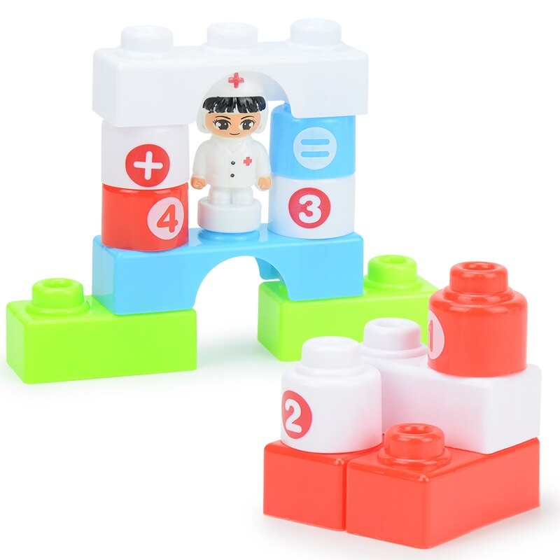 14 Pcs Kids Building Blocks Kit, Toddler Basic Blocks Set, Large Giant Big Classic Regular Bricks Toys Game for Preschool Ages 2