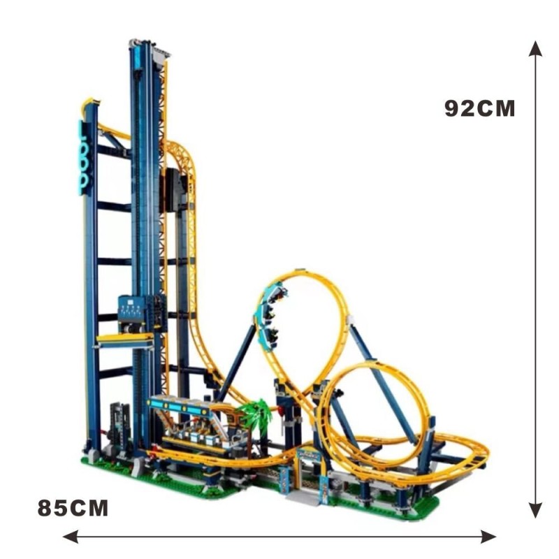 3756 PCS Loop Coaster Building Block Bricks Roller Coaster Amusement Park Toy For Birthday Christmas Kids Gift Compatiable 10303