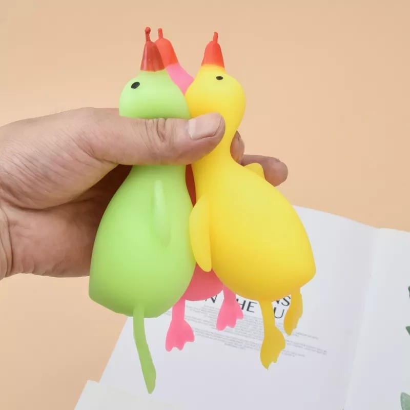 Cute Stress Relief Vent Animal Shape Toys Squeeze Squishy Lala Flour Duck Toys