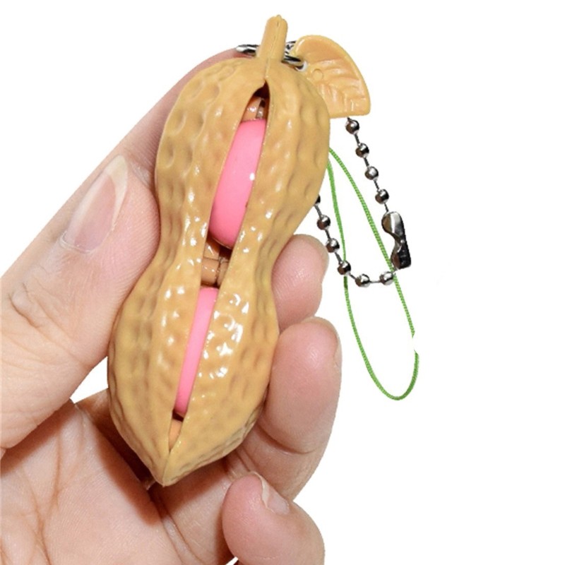 Antistress Figet Stress Popper Toy Infinite Peanut Edamame Toys Peas Beans Keychain Pops It Fidget Squishy Decompression Toys