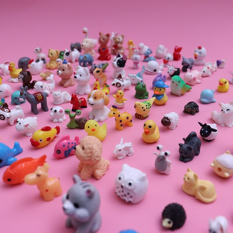 5-50PCS Cute Mini Simulation Animal Blind Box Toys Action Surprise Tide Play Figures Fake Candy Guess Blind Bag For Kids Gifts