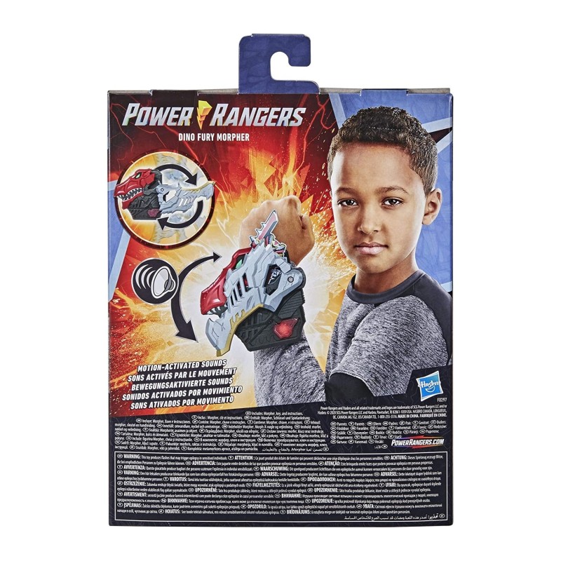 Power Rangers Dino Fury Morpher Electronic Toy with Lights and Sounds Includes Dino Fury Key Inspired TV Show Ages 5 Up F0297