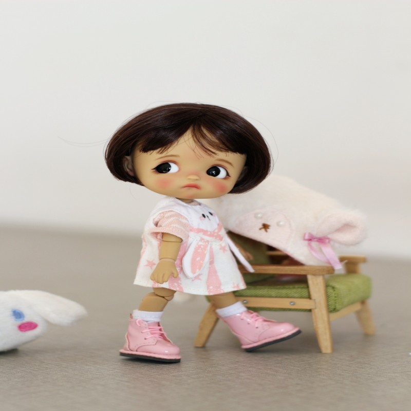 New STODOLL Egg White Muscle Burning Muscle Original Movable Joint Doll Tide Play Hand Ob11 1/12 Size Doll