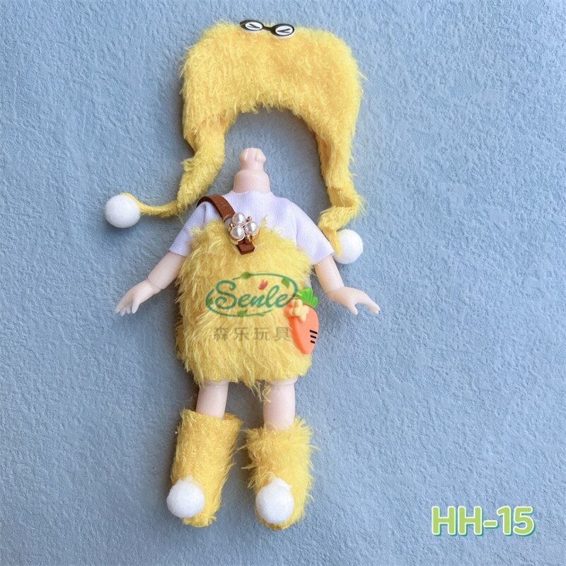 New 8 Points Bjd Doll Clothes Dress Up Skirt Cute Casual Set Accessories Set 12 Points Ob11 DIY Girl Toy Dress Up Gift 2022