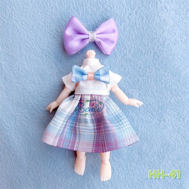 New 8 Points Bjd Doll Clothes Dress Up Skirt Cute Casual Set Accessories Set 12 Points Ob11 DIY Girl Toy Dress Up Gift 2022