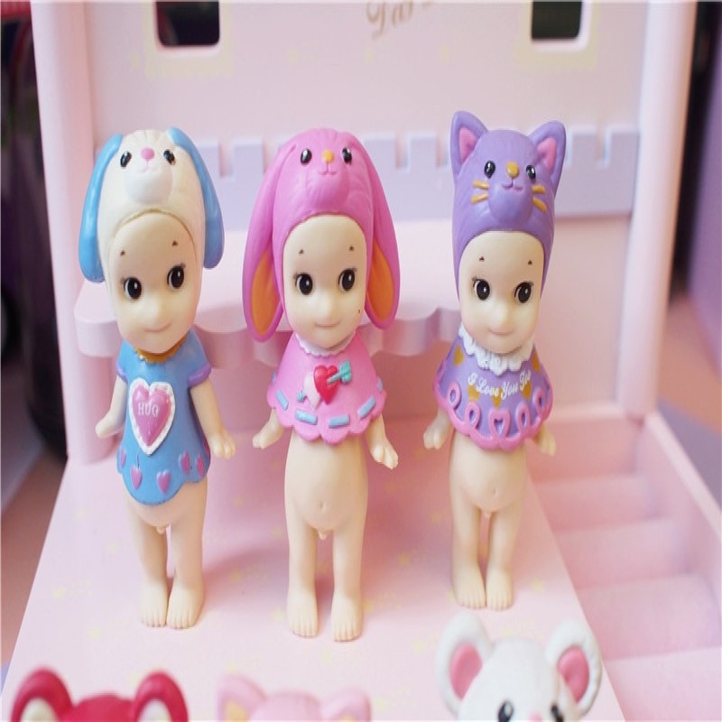 Cute Kewpie Doll Valentine's Day Limited Edition Sonny Angel Animal Action Figure Toys Fox Dog Mouse Original Limited 1 PCS 8 CM