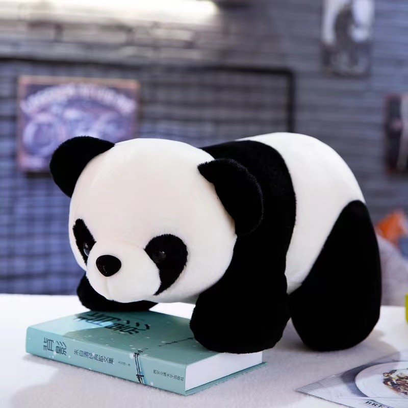 20cm Cute Lying Panda Doll National Treasure Zoo Plush Toy