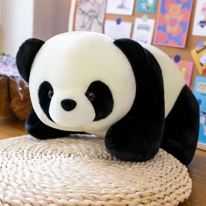 20cm Cute Lying Panda Doll National Treasure Zoo Plush Toy