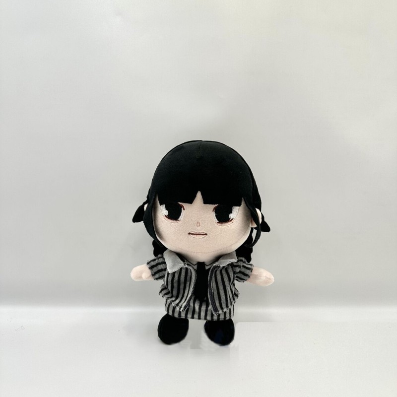 Wholesale 12pcs/lot Hot 8inch Cute Anime Adams Wednesday Plush Toys Soft Wednesday Addams Stuffed Dolls Gifts For boys girls