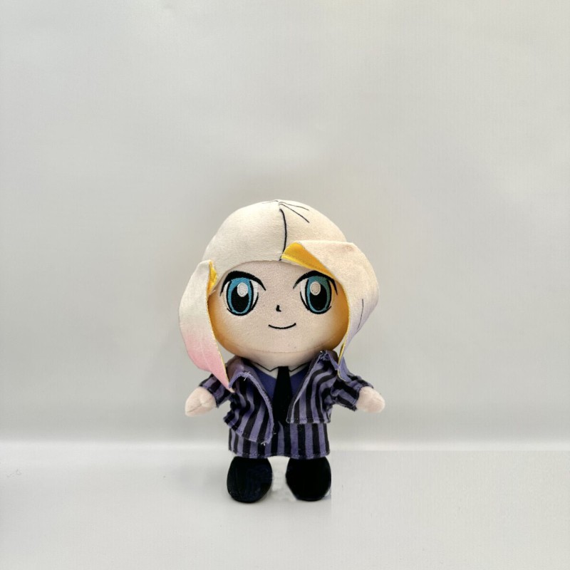Wholesale 12pcs/lot Hot 8inch Cute Anime Adams Wednesday Plush Toys Soft Wednesday Addams Stuffed Dolls Gifts For boys girls
