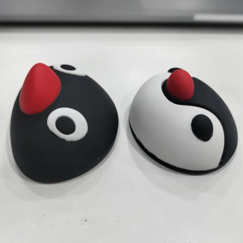 2pcs Black and White Penguin Three-dimensional Stickers Cute Mug 3D Stickers Refrigerator Stickers Creative Home Decora