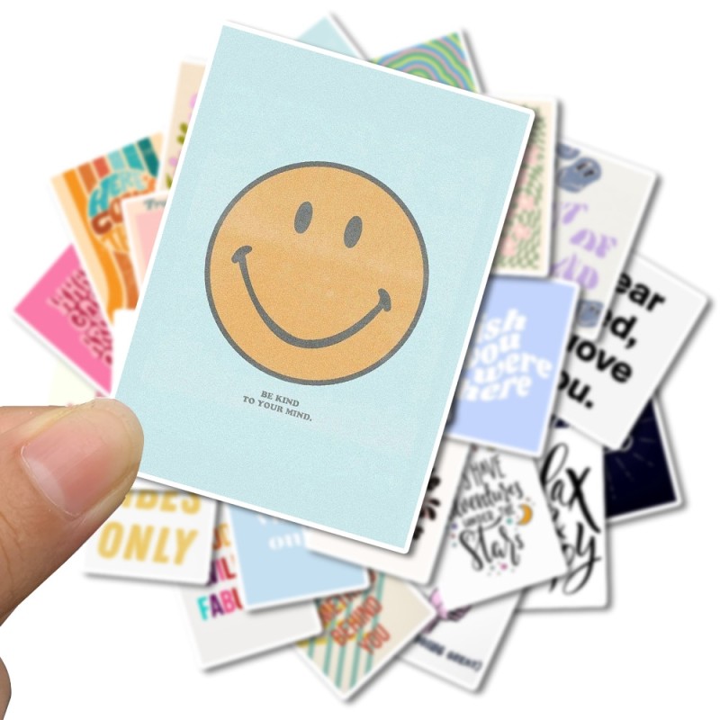 25Pcs Inspirational Quote Stickers Aesthetic Motivational Decal Stickers for Laptop Water Bottles Scrapbooking Journal Kids Toys