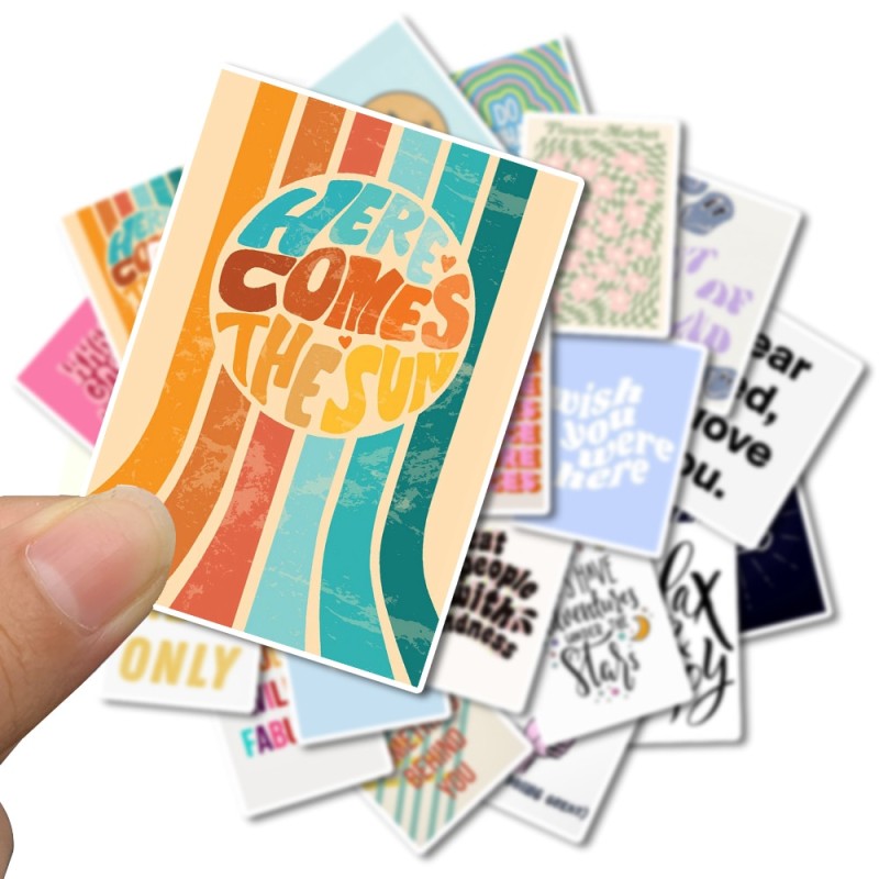 25Pcs Inspirational Quote Stickers Aesthetic Motivational Decal Stickers for Laptop Water Bottles Scrapbooking Journal Kids Toys