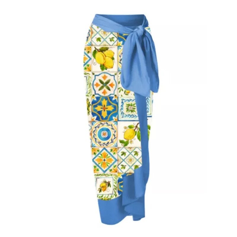 CPUTAN 2023 Female Retro Ruffle Swimsuit &amp; Skirt Asymmetrical Holiday Beach Dress Designer Bathing Suit Vintage Summer Surf Wear