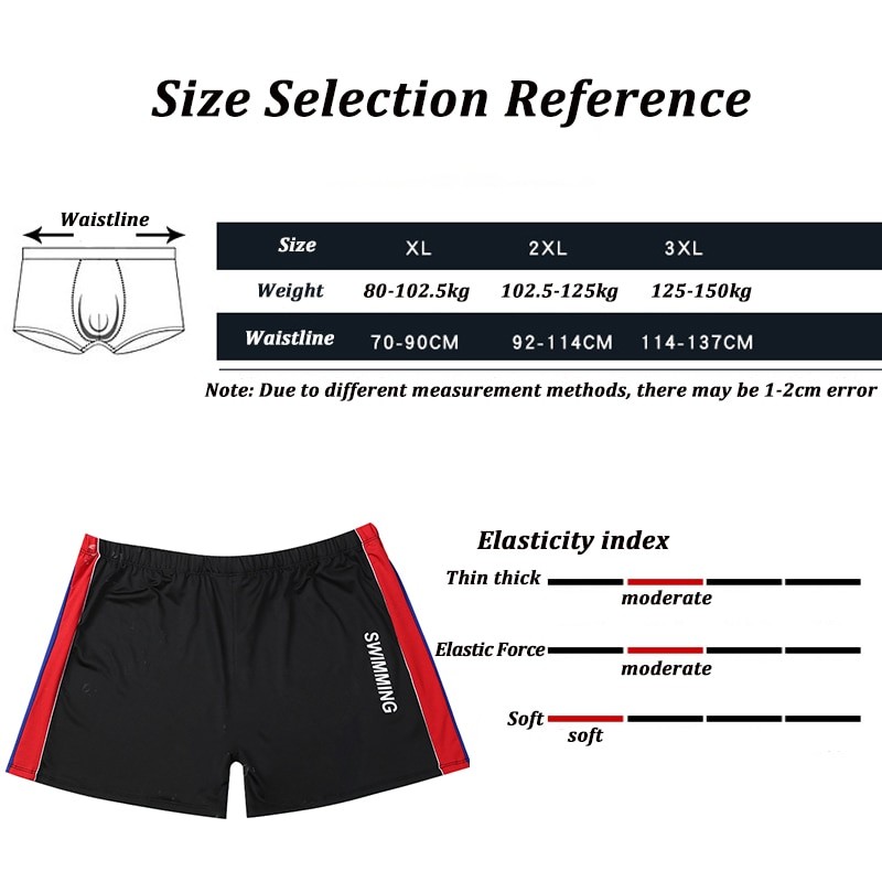2023 Big Size Swimming Trunks Quick Drying Men Summer Swimsuit Shorts Adult Pool Surfing Boxer Beach Board Sports Swimwear