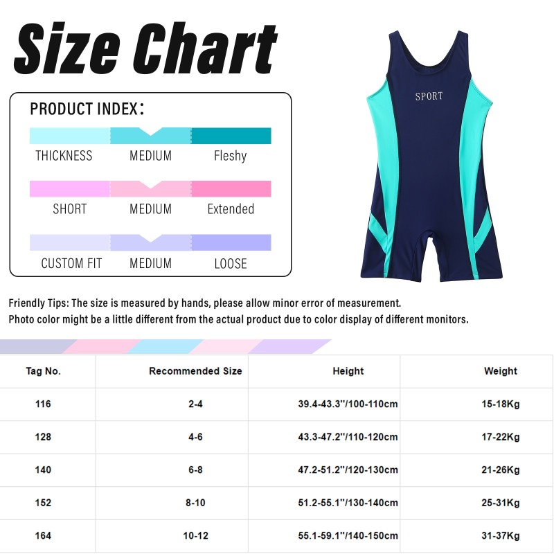 Kids Girl One Piece Swimsuit Sleeveless Round Neckline Letter Print Swimwear Boxer Bottoms Style Jumpsuit Beach Swimming Suit