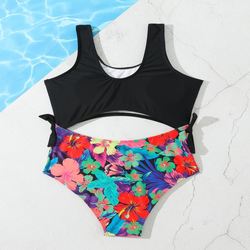 7-12 Years Girl Swimsuit One Piece Girls Swimwear Tropical Children Swimwear Kids Beach wear Bathing suit