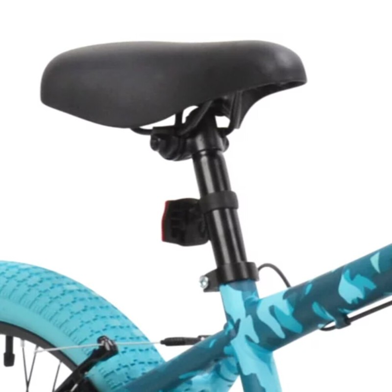 20 In. Incognito Girl's BMX Bike, Turquoise Blue Camouflage Bicycle Kids Bike Mountain Bike Boy Girl Students Child Kids Cycling