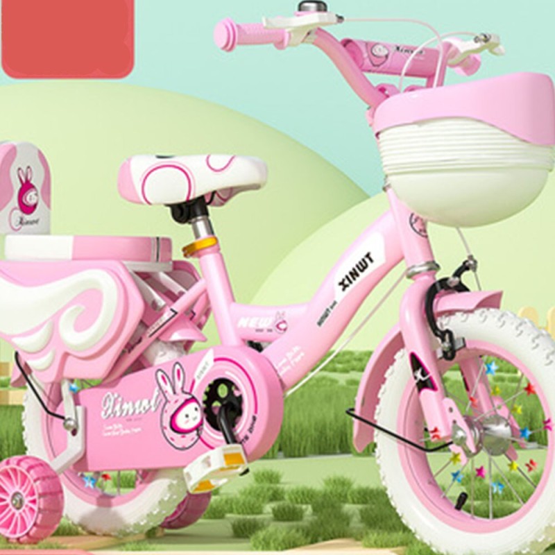 12 Inch Children Bike Princess Kids Bicycles Girls Boys 2 To 9 Years Bike Baby Bike Sensitive Double Brake Flash Training Wheel