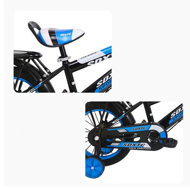 12inch Children Bike Boys Girls Toddler Bicycle Adjustable Height Kid Bicycle With Detachable Basket For 3-6 Years Old