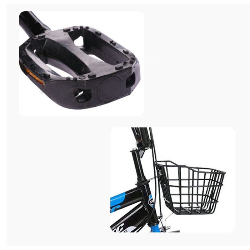 12inch Children Bike Boys Girls Toddler Bicycle Adjustable Height Kid Bicycle With Detachable Basket For 3-6 Years Old