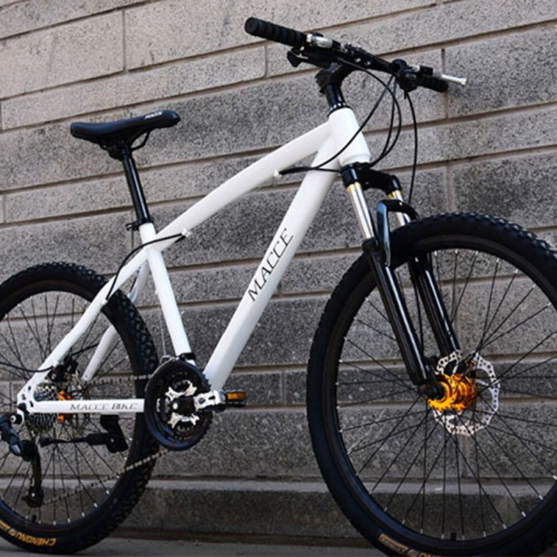 24 Inch Off Road Riding Mountain Bike Adult Travel Bicycles With Steel Frame Mechanical Disc Brakes Adult Road Car