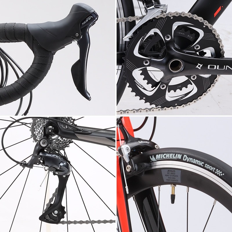 SAVA R6 Road Bike Complete 700c Racing Road Bicycle Adult Road Bike with SHIMANO 18 speeds Carbon Fork