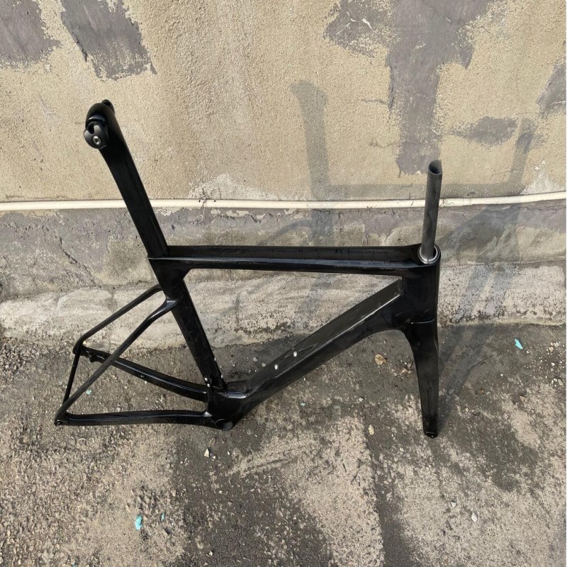 New Model T47 Ostro Frameset Carbon Bike Road Frame with Fork Seatpost Clamp Headset 32C Disc Brake Black Green Grey