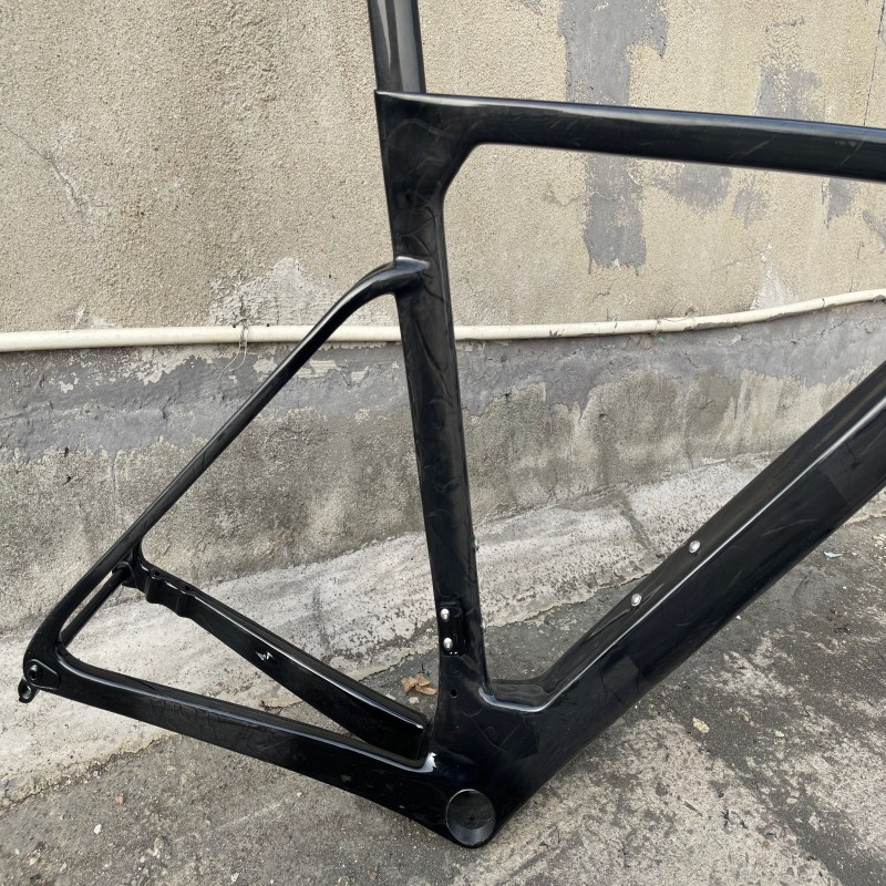 2023 Model T47 Ostro Vam  Full Black Glossy Frameset Carbon Bike Road Frame with Fork Seatpost Clamp Headset With 32C Disc Brake