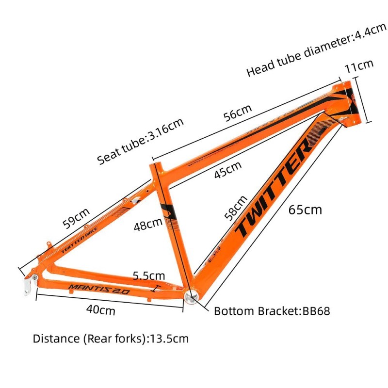 27.5/29er MTB Frame Aluminum Alloy MANTIS2.0 Inner Routing Cable Design Bicycle Part 15.5/17/19 Inch Ultralight Framework