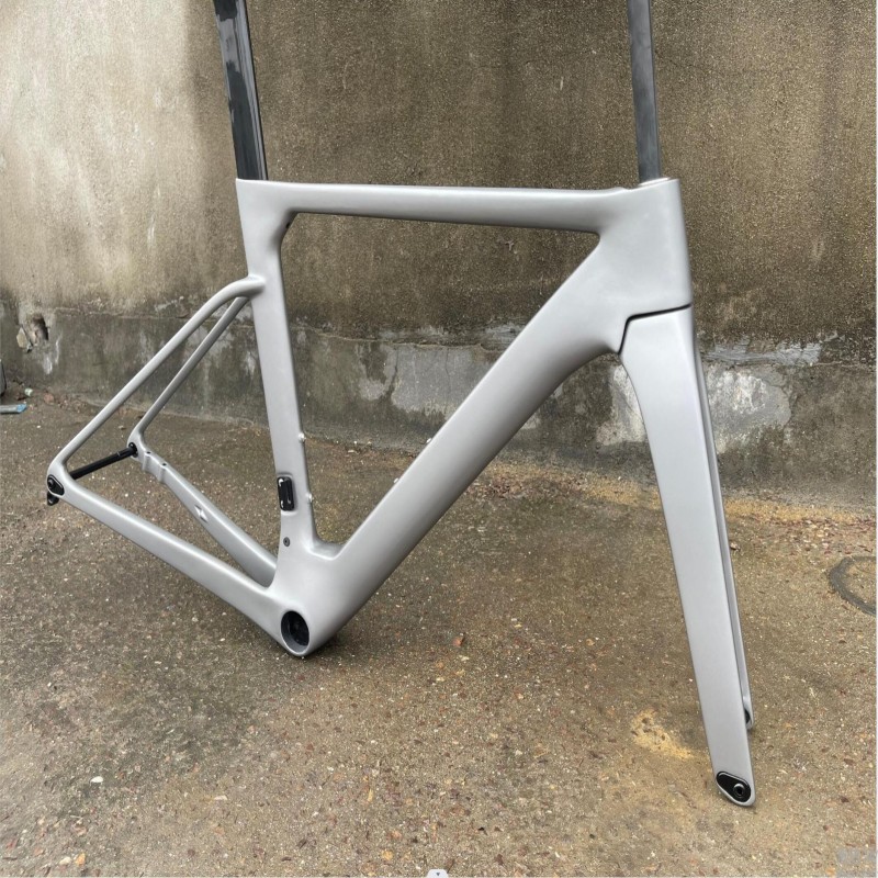 2023 Model T47 Ostro Vam Full Gray Matte Frameset Carbon Bike Road Frame with Fork Seatpost Clamp Headset With 32C Disc Brake