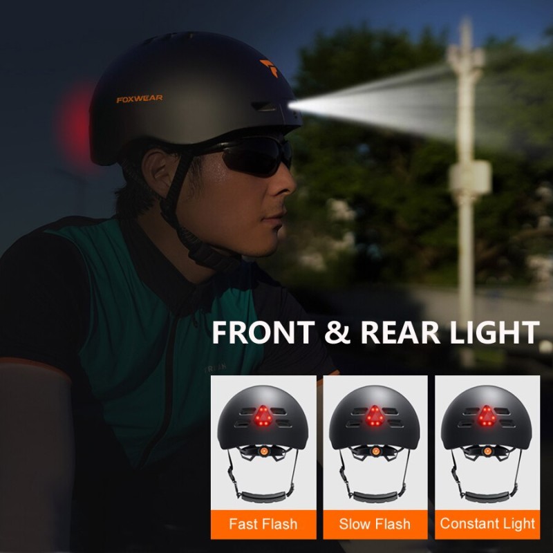 SARKTEM 1080P HD Camera Cycling Helmet With Front Rear Light MTB Bike Bicycle Moto Skateboard Extreme Sport Recorder Helmet Men