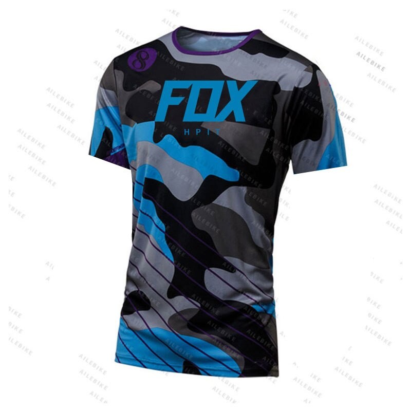 2021 Hpit Fox Camouflage Motocross Jersey MTB Off Road Mountain Bike Downhill Jersey MX BMX Cycling Jersey Enduro Sweatshirt