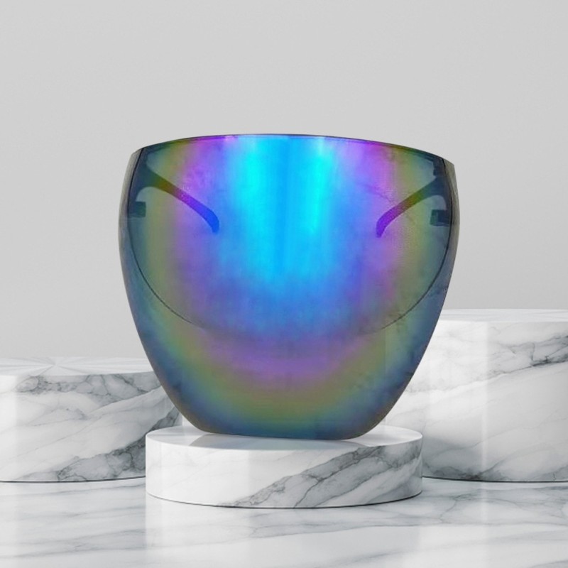 One-Piece HD Transparent Anti-Fog Anti-Splash Protective Mask Anti-Pollen Space Multi-Color Coating Goggles