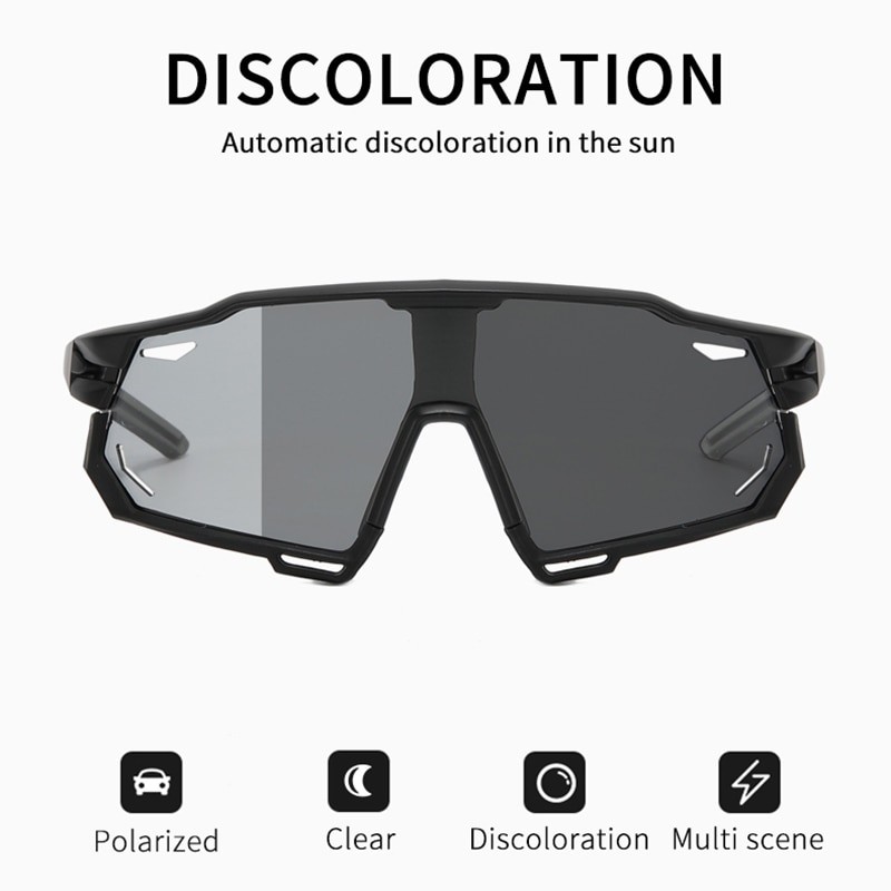 Polarized Sports Glasses Photochromic Men's and Women's Bike Eyewear Mountain MTB Cycling UV400 Sunglasses Bicycle Road Goggles